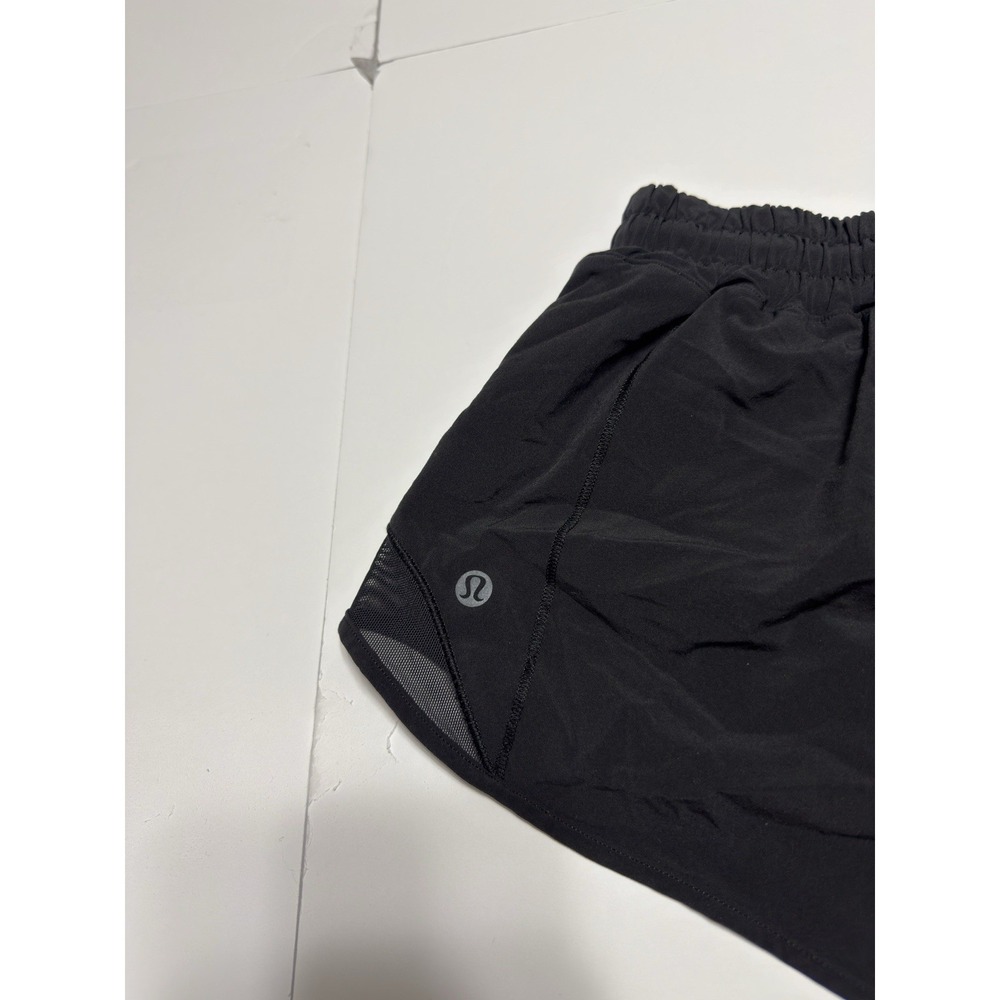 Lululemon Hotty Hot II High Rise Shorts 2.5" Black Sz 4 Running Yoga Gym W7ARKR - Picture 10 of 11